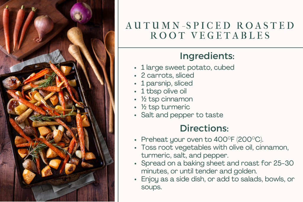 Diet Recipe Card: Autumn-Spiced Roasted Root Vegetables